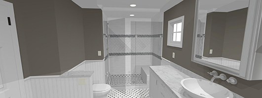 3D image of a new Bathroom