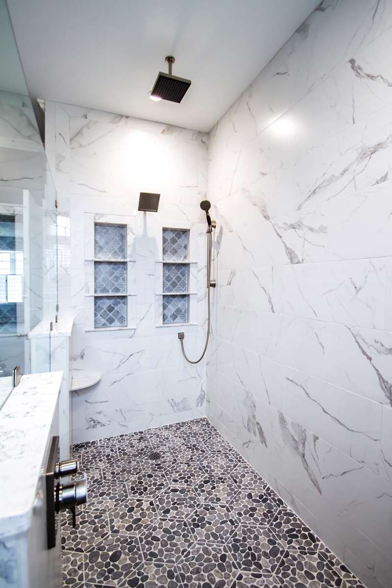 bathroom_remodel_clarks_summit_pa_005 Trestle Glacier vanity with lighted mirror in Clarks Summit, PA