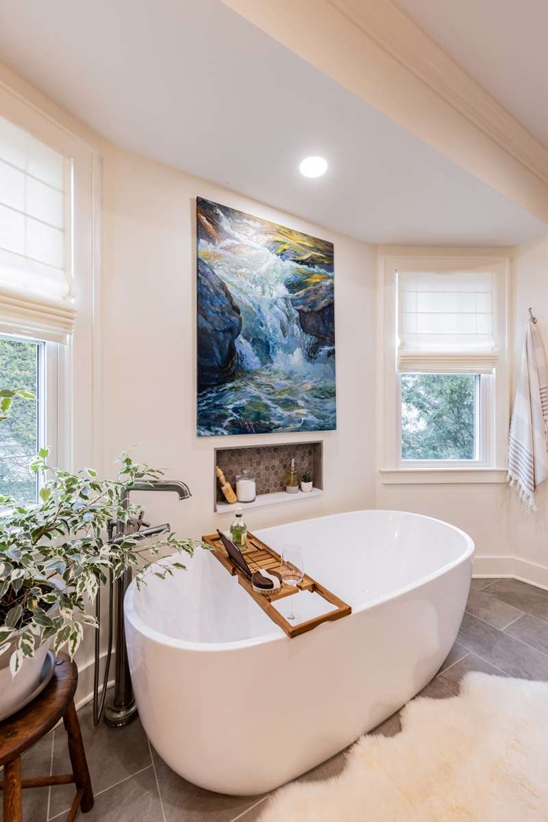 bathroom_remodel_dallas_pa_002 Brizo Invari brushed nickel shower fixtures in Trucksville, PA