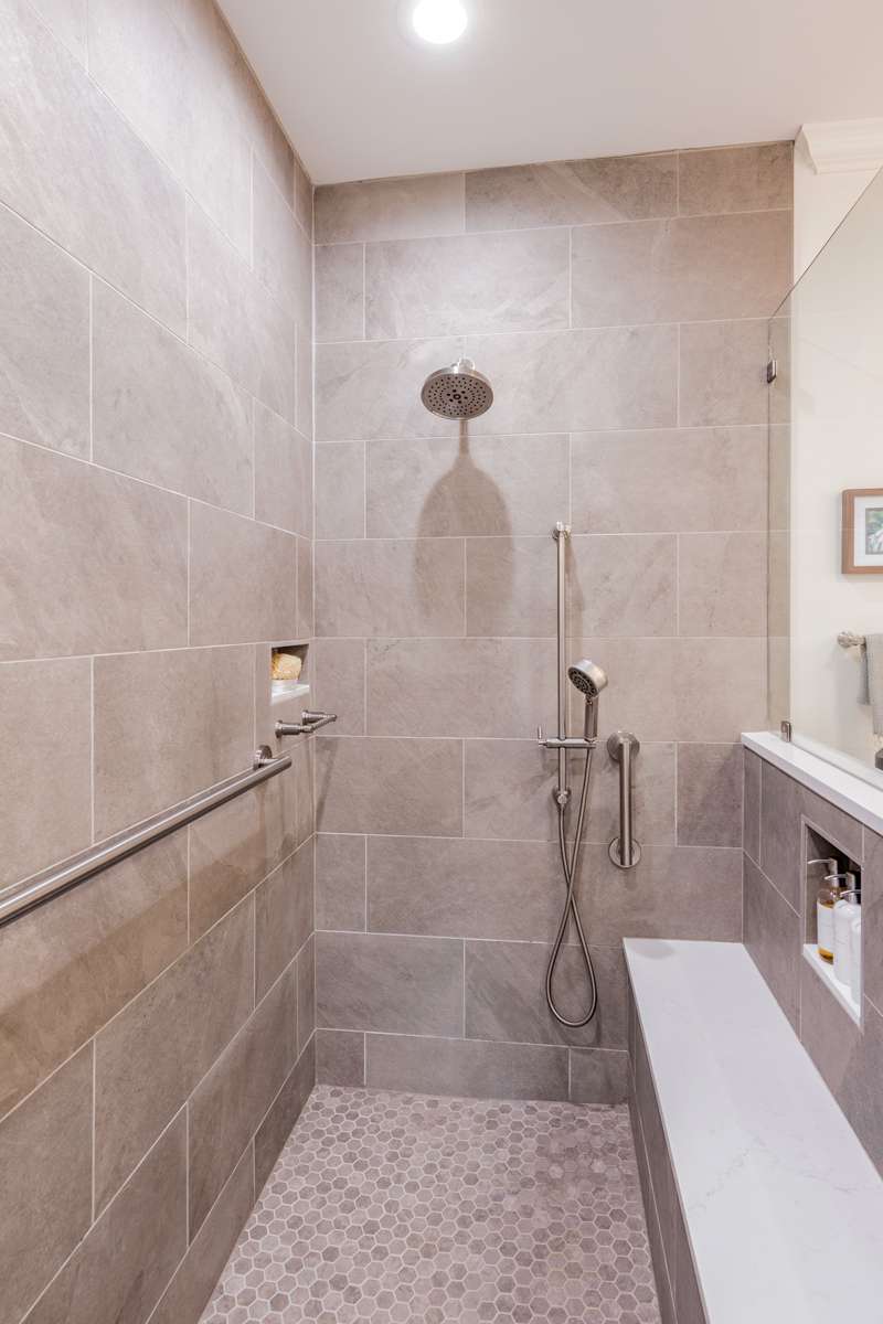 bathroom_remodel_dallas_pa_005 Built-in storage in a spa-inspired Trucksville, PA bathroom