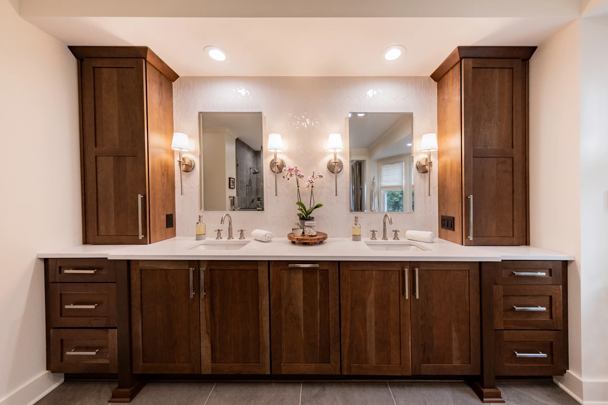 Bedroom-to-bathroom conversion in Trucksville, PA