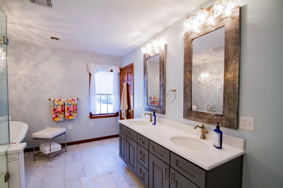 Bathroom Vanity Updated in a Scranton, PA bathroom remodel