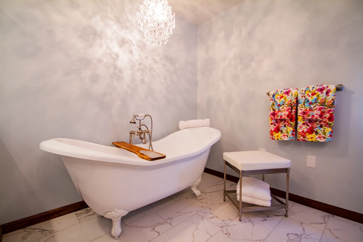 Freestanding tub in a Scranton, PA bathroom remodel