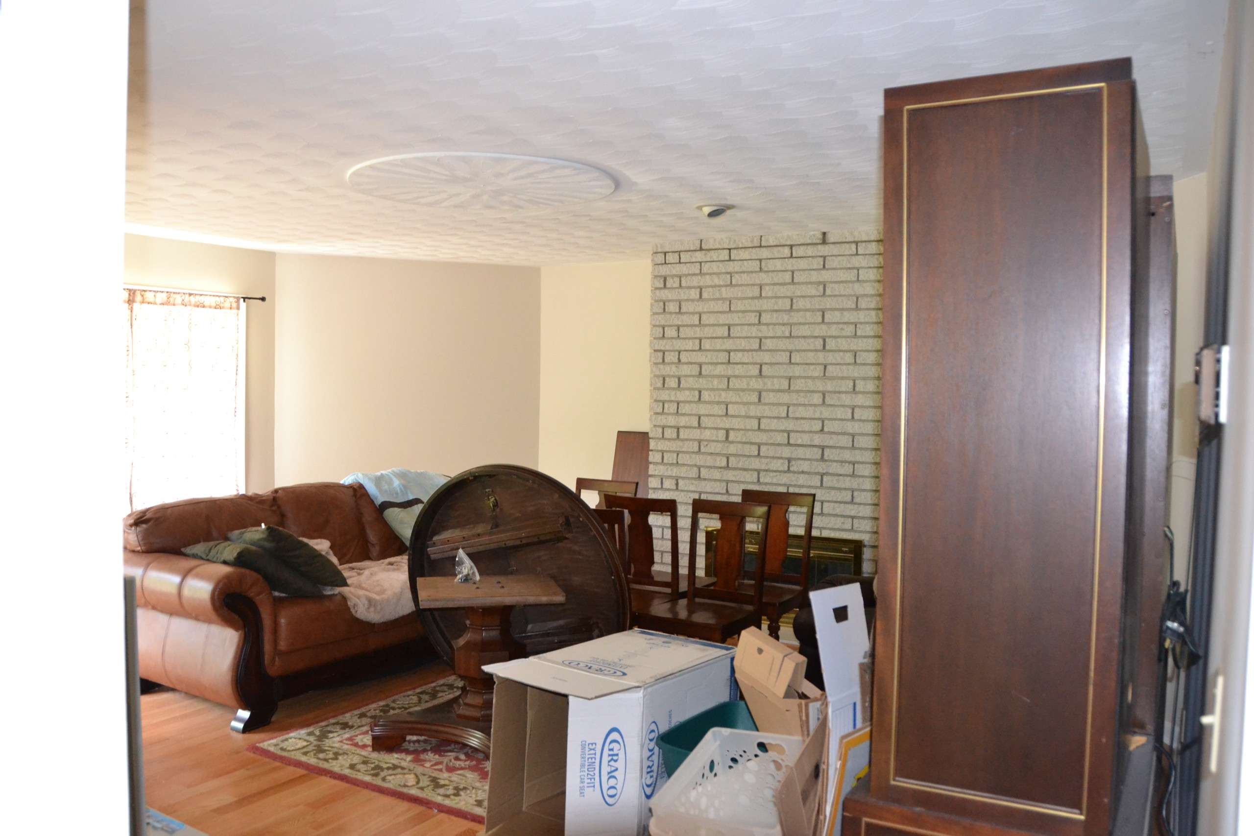 Living room before remodel in a Clarks Summit, PA ranch