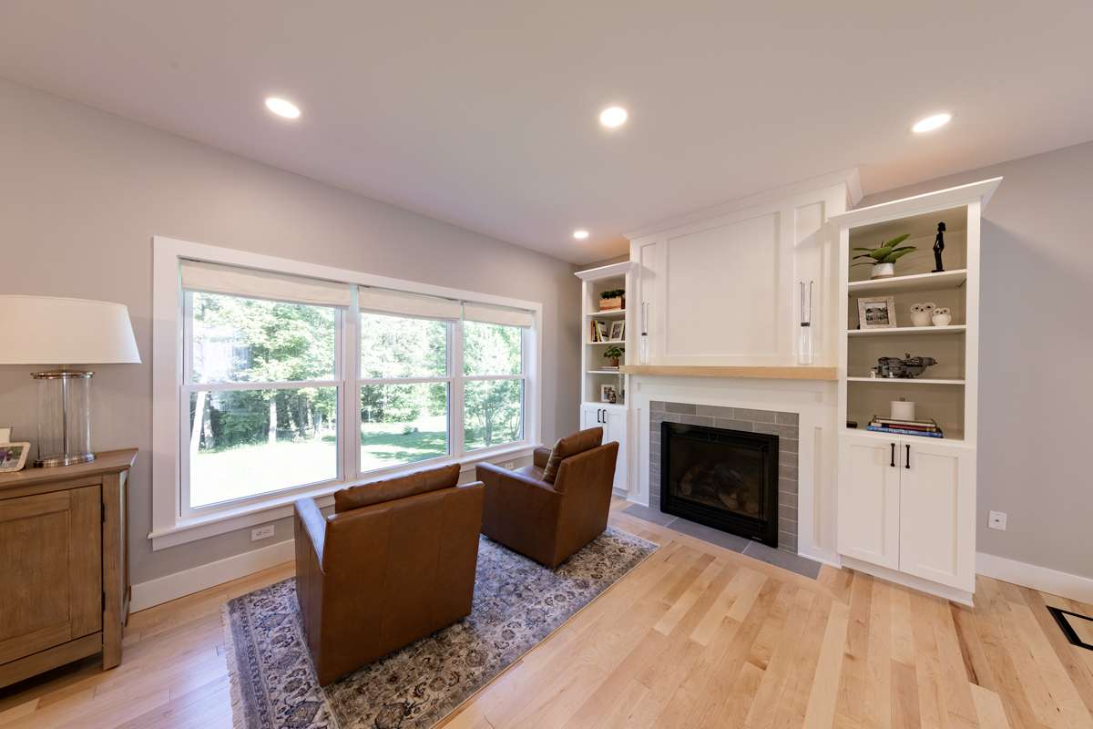 first_floor_remodel_clarks_summit_8 Kozy Heat fireplace with Alhambra tile surround in South Abington Township, PA