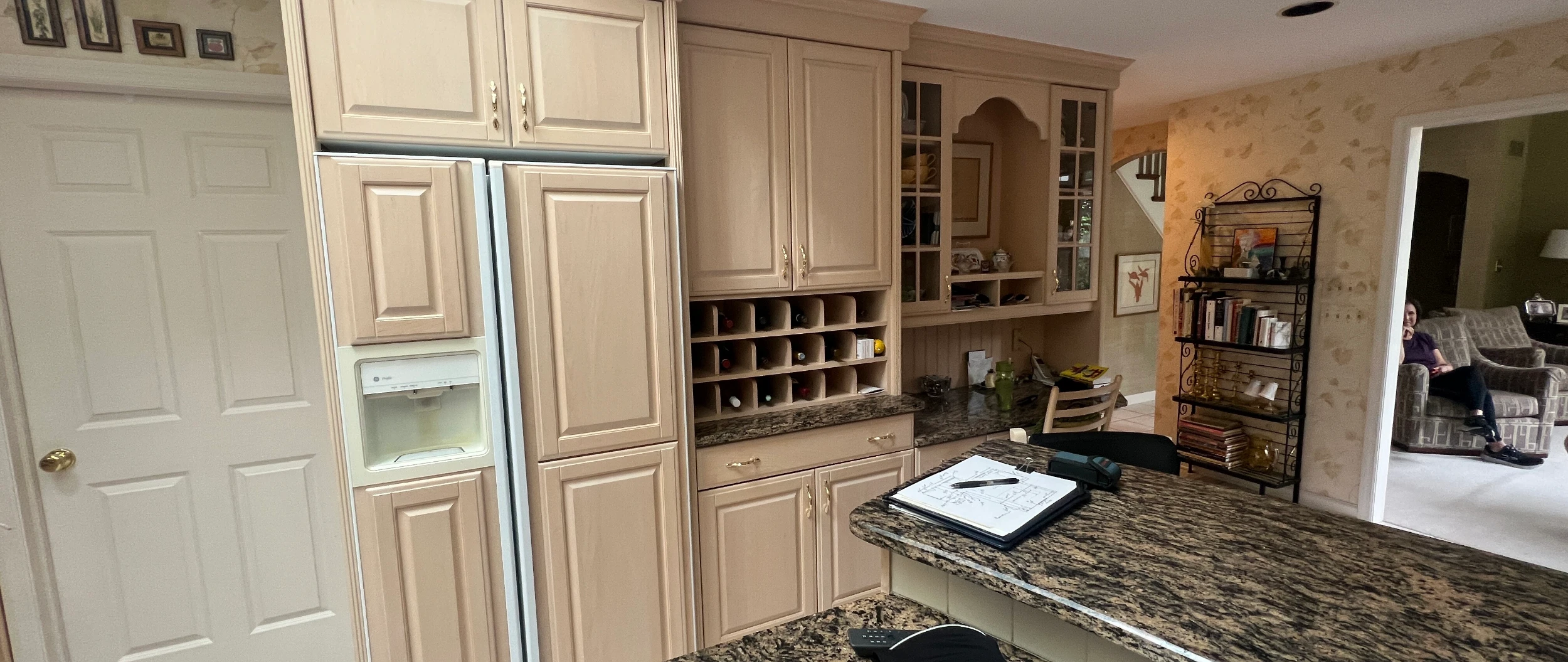 Dated countertops before remodel in Clarks Green, PA