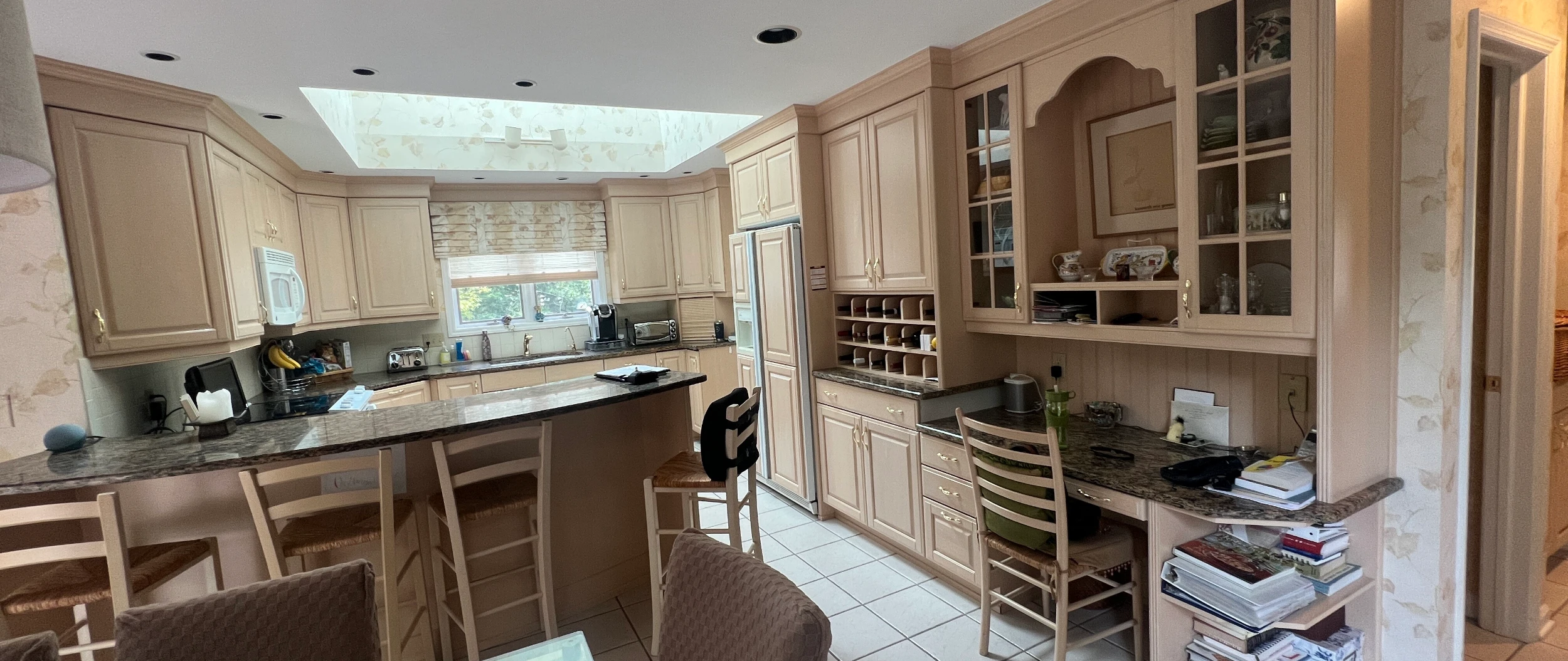 Kitchen workspace before modern update in Clarks Green, PA
