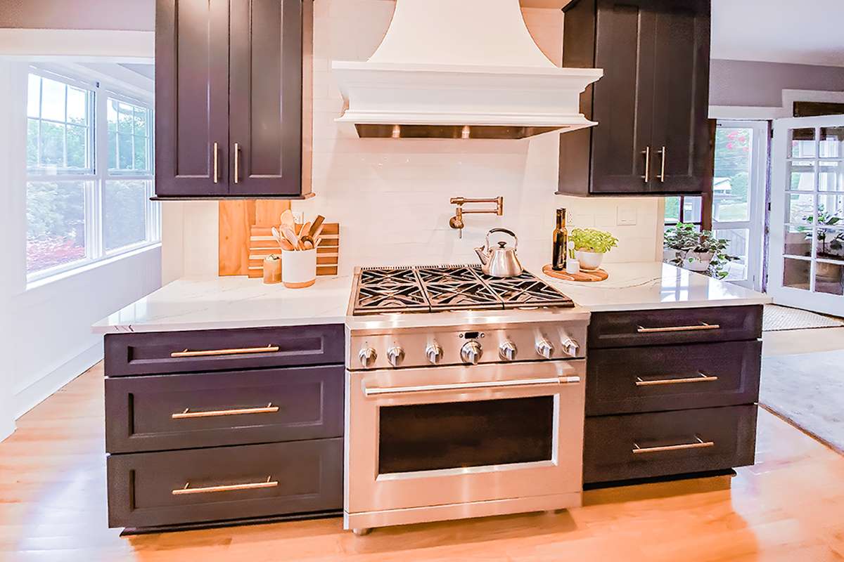 Italian Alps subway tile backsplash in a Trucksville, PA remodel