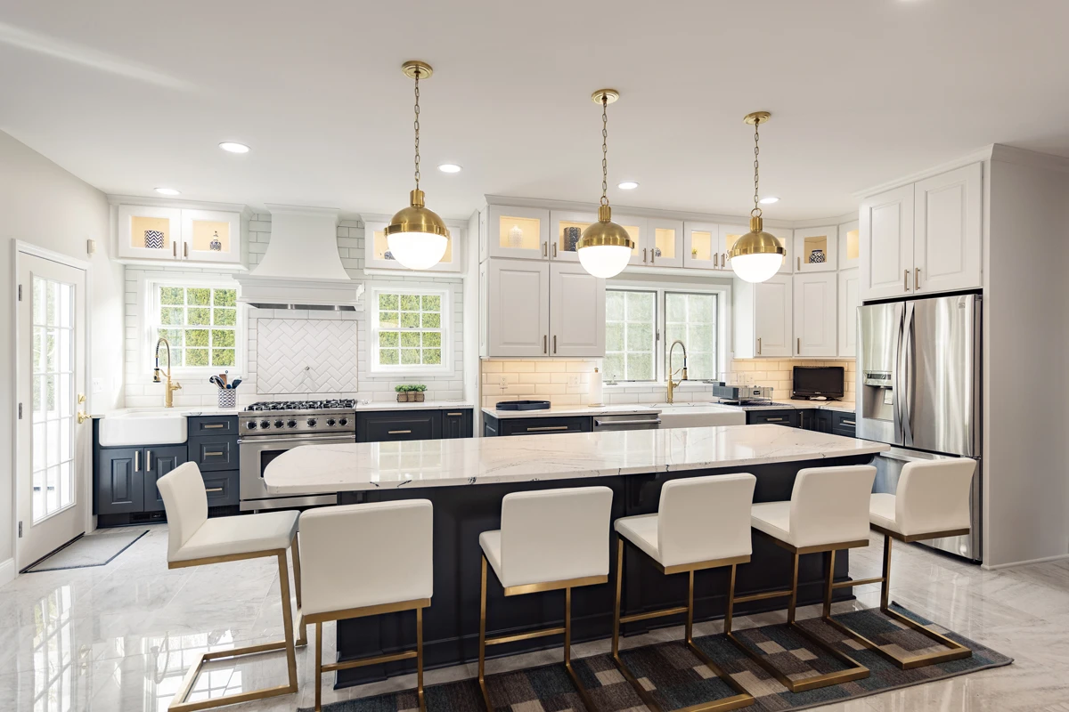 Dark kitchen transformed into a bright remodel in Dunmore, PA