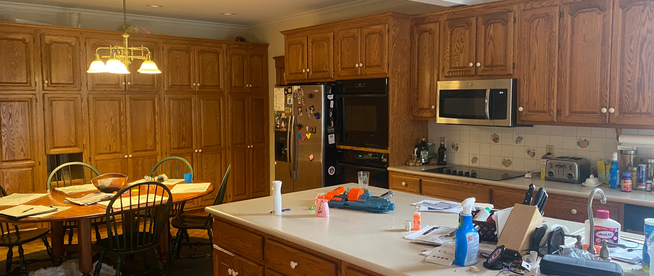 Original kitchen layout before renovation in Scranton, PA