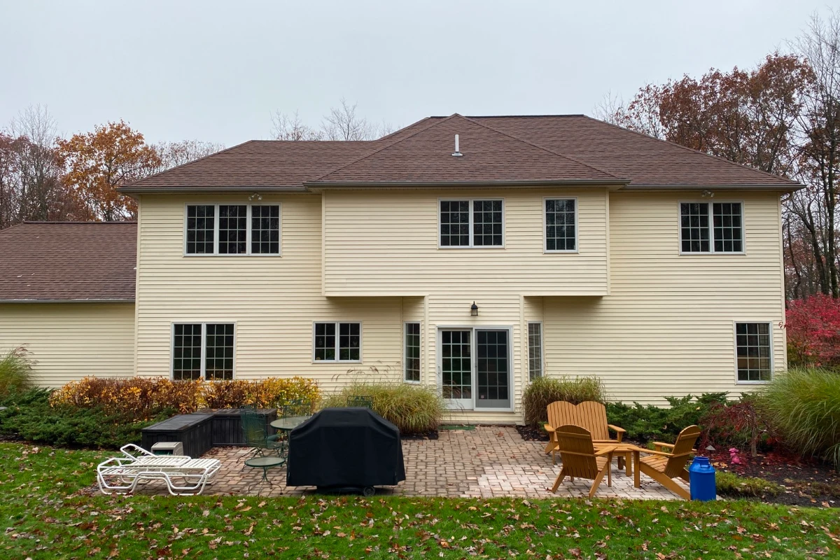 Moosic, PA home before sunroom addition