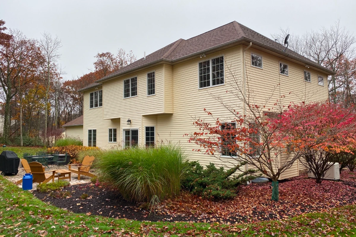 Exterior before four-season sunroom construction in Moosic, PA