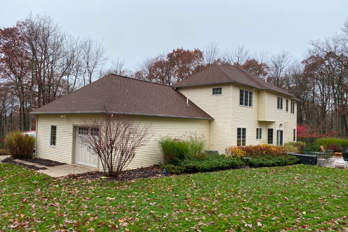 Site before sunroom addition in Moosic, PA