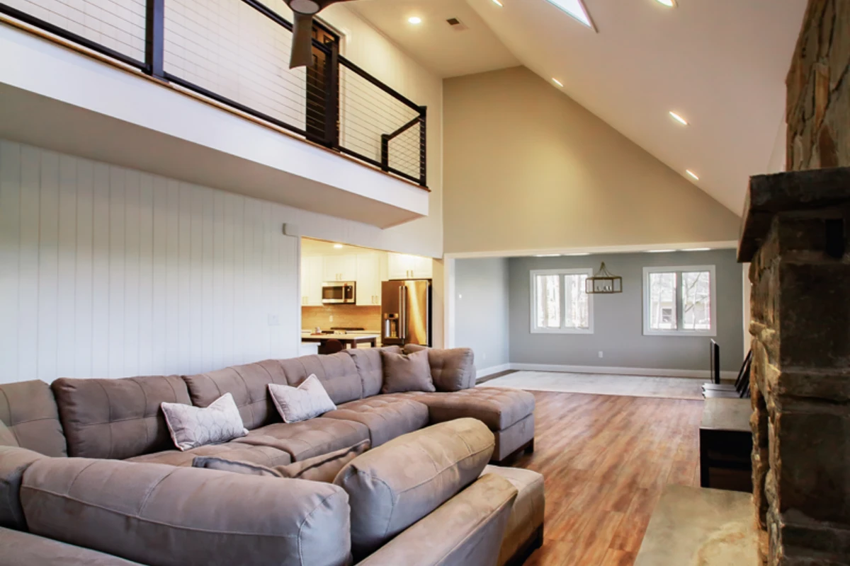 wallenpaupak_whole_house_remodel_5-resized Black interior doors and modern finishes in a Lake Ariel, PA remodel