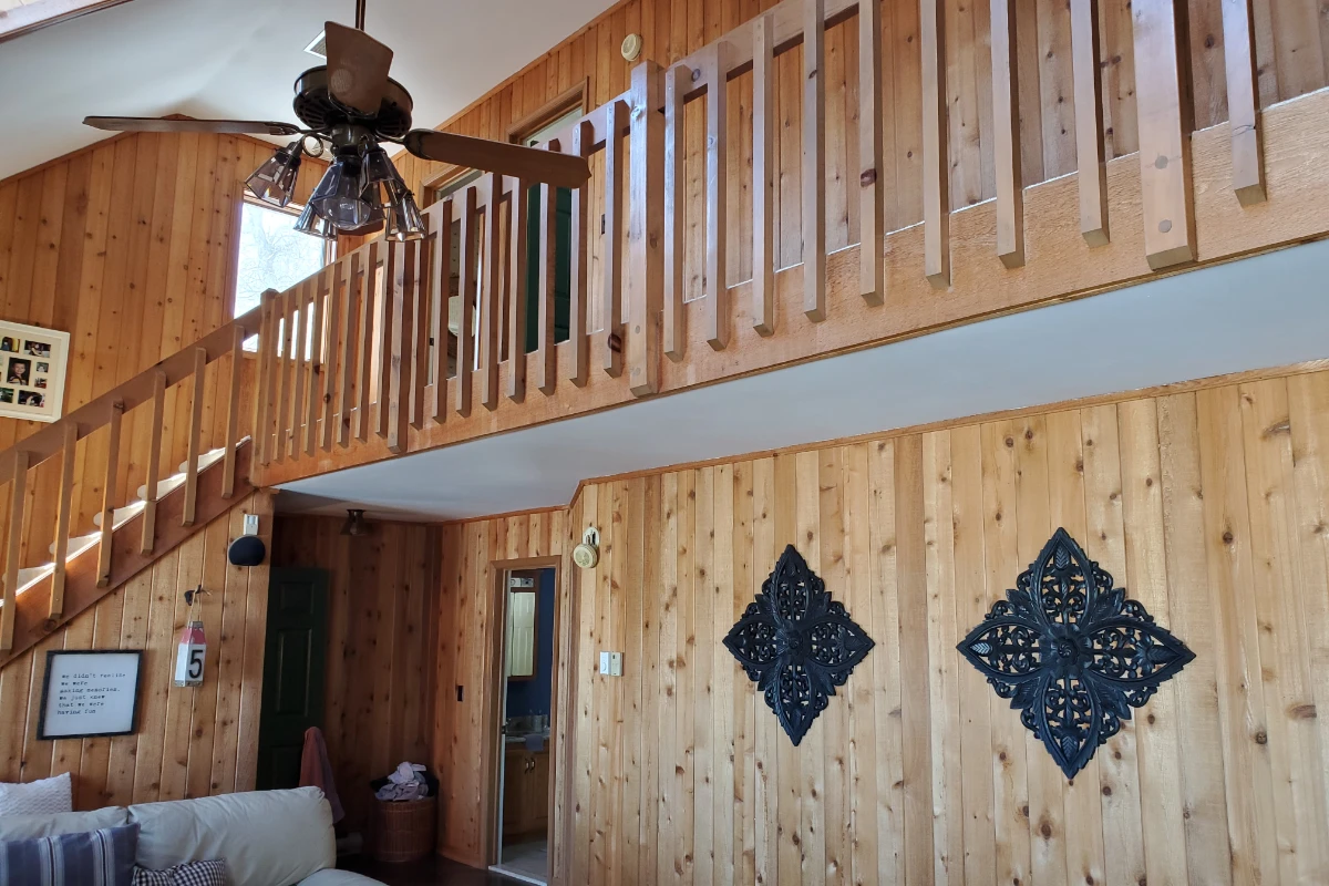 Dated interior finishes before renovation in Lake Ariel, PA