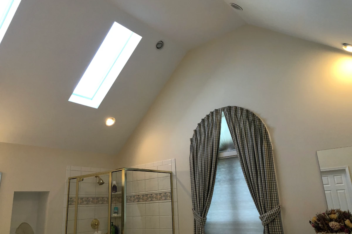Bathroom layout before renovation in Clarks Summit, PA