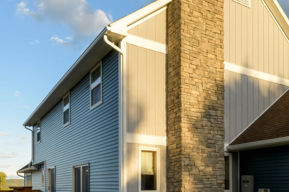Black Therma-Tru front door with sidelites in Harding, PA