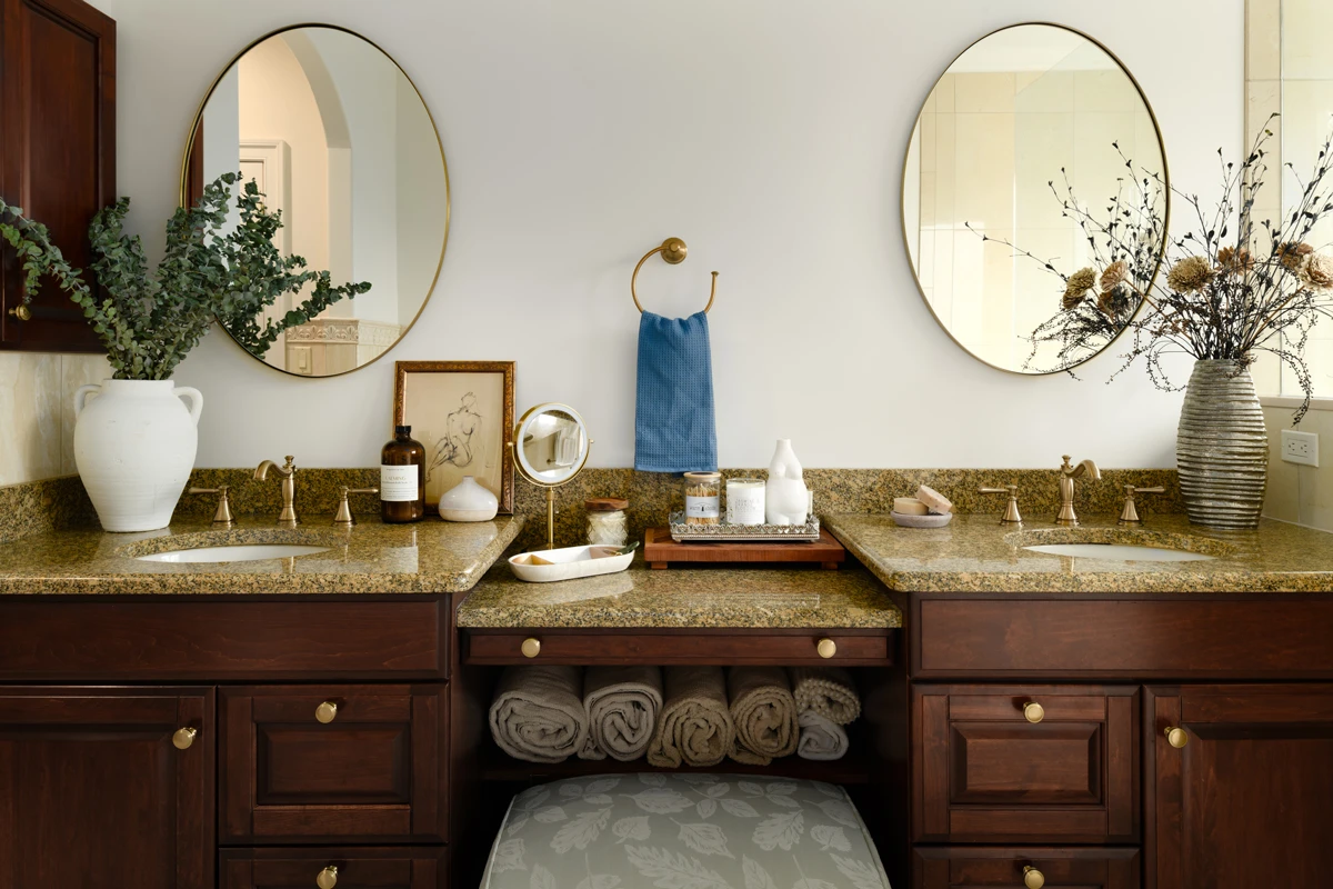 Soft tonal finishes in a timeless Clarks Summit, PA bathroom remodel