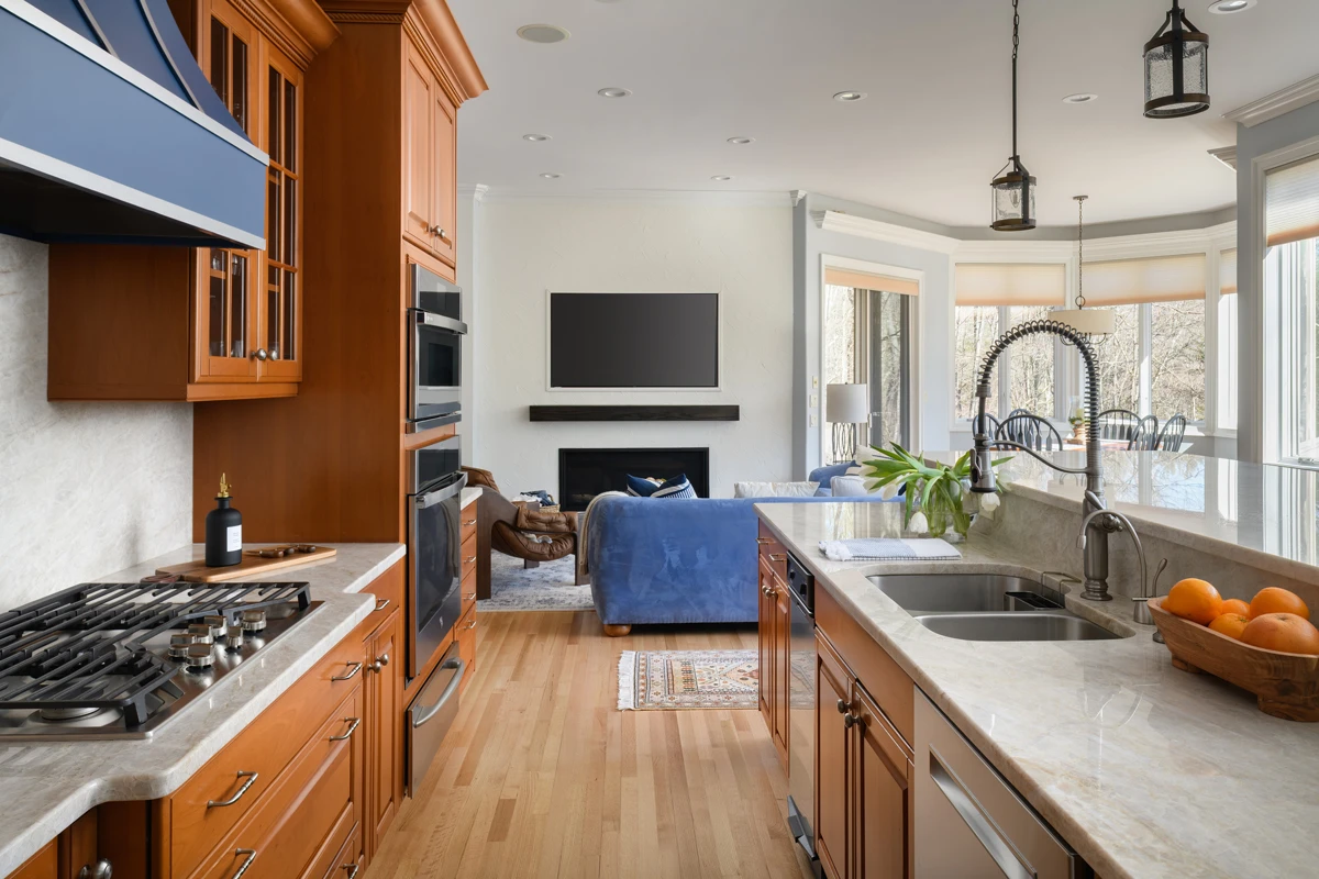 Natural materials in a timeless Clarks Summit, PA kitchen