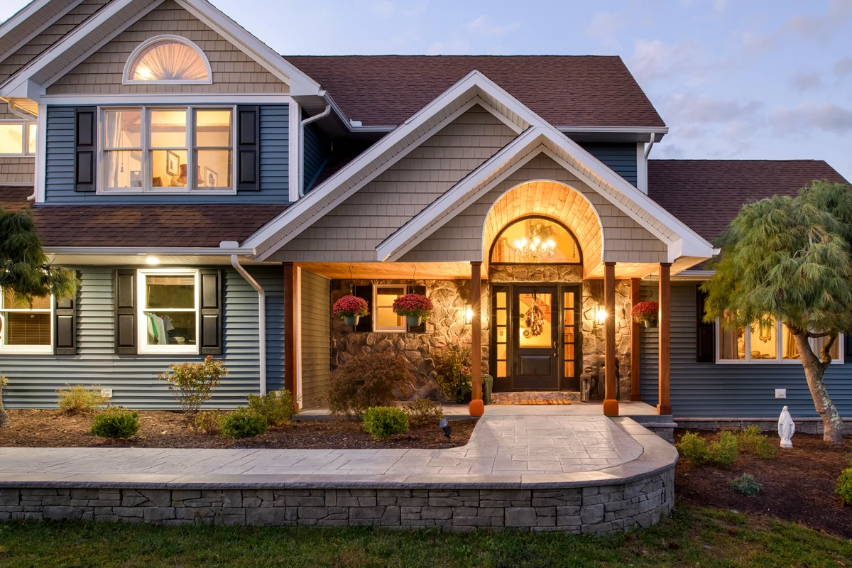 Completed exterior transformation in Harding, PA