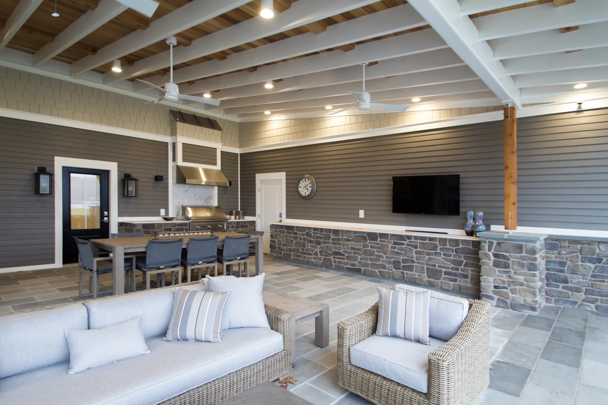 Deckton siding exterior on a Harveys Lake, PA custom home
