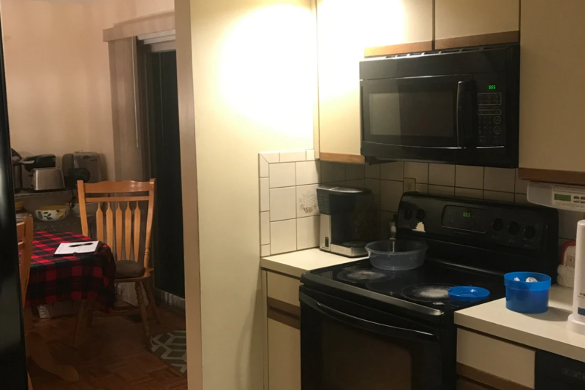 Kitchen before open-concept remodel in South Abington Township, PA