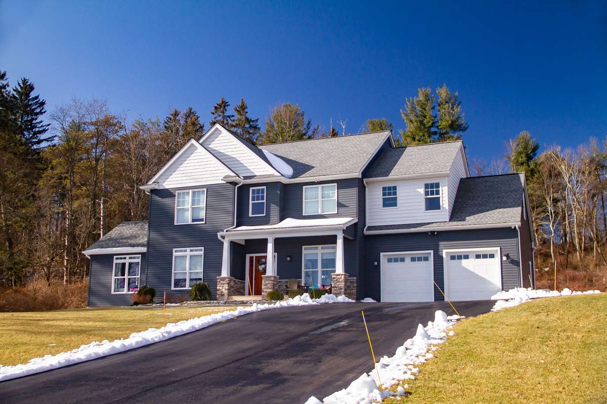 Home addition with large windows and natural light in Dallas, PA