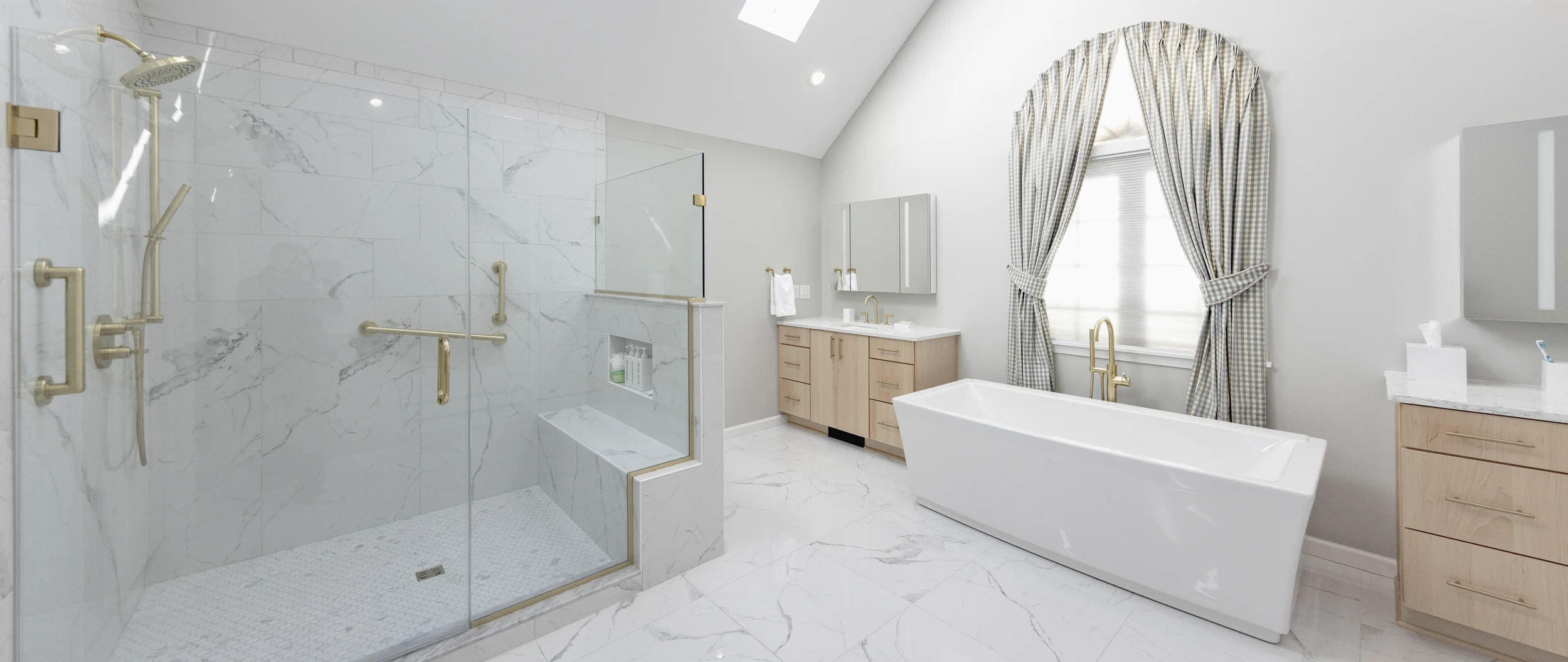 Fresh modern bathroom remodel in Clarks Summit, PA