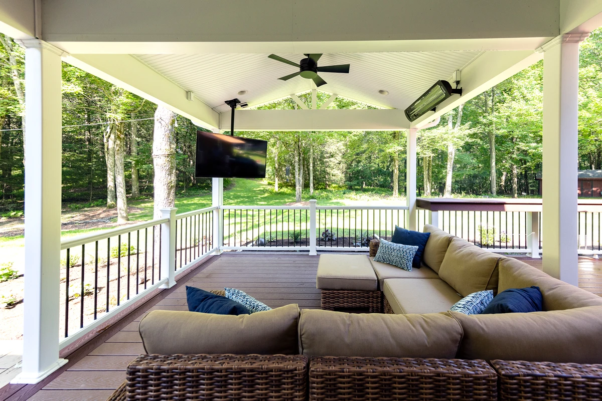 Custom Trex deck build in Clarks Summit, PA by Perez DBR
