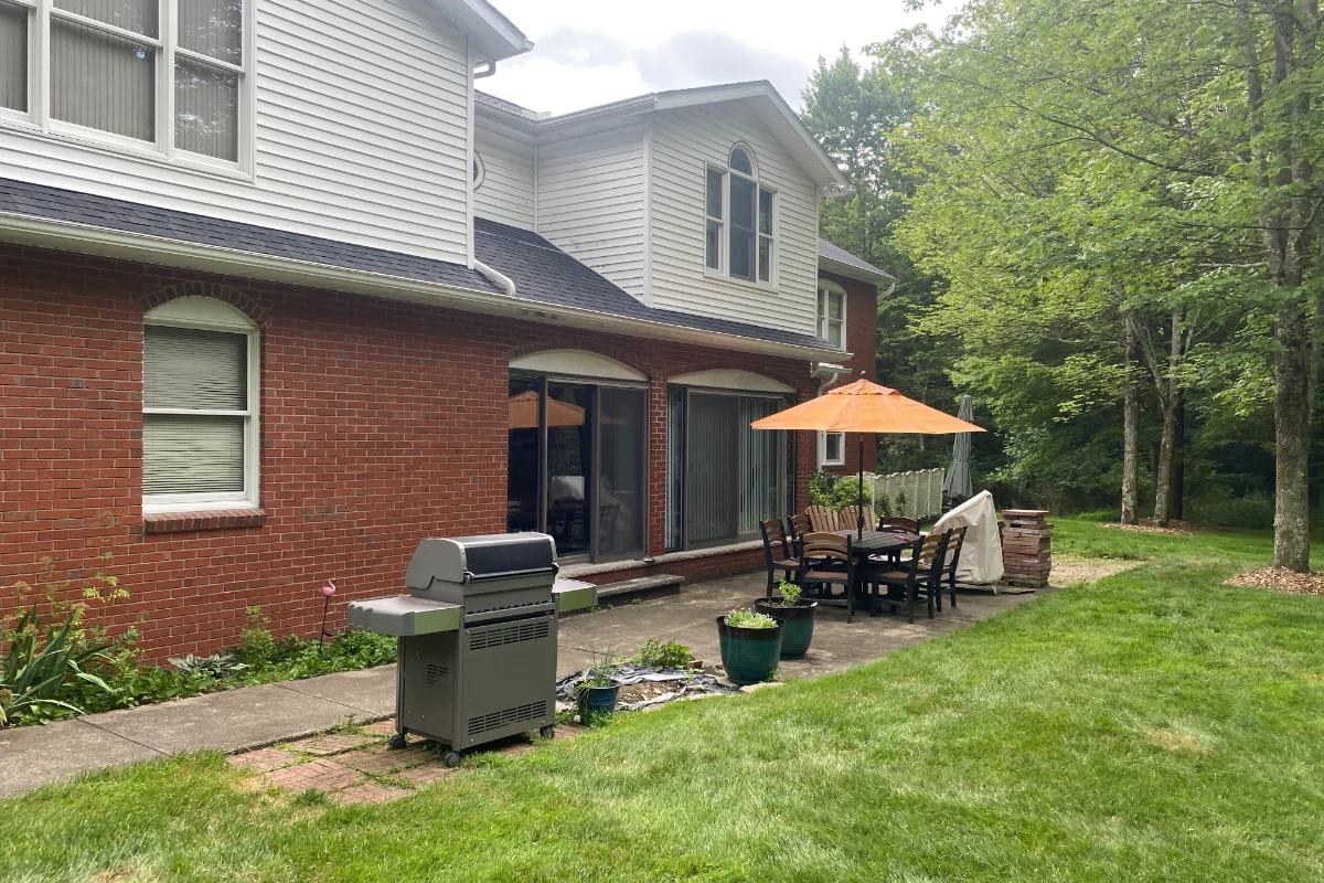 Original deck before rebuild in Clarks Summit, PA