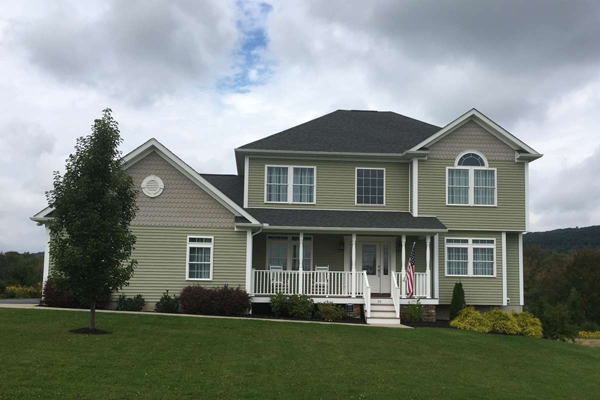 New architectural shingle roof and flashing details in Jefferson Township, PA