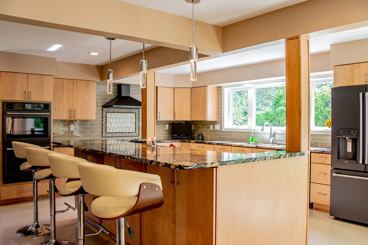 Open-concept kitchen remodel in South Abington Township, PA