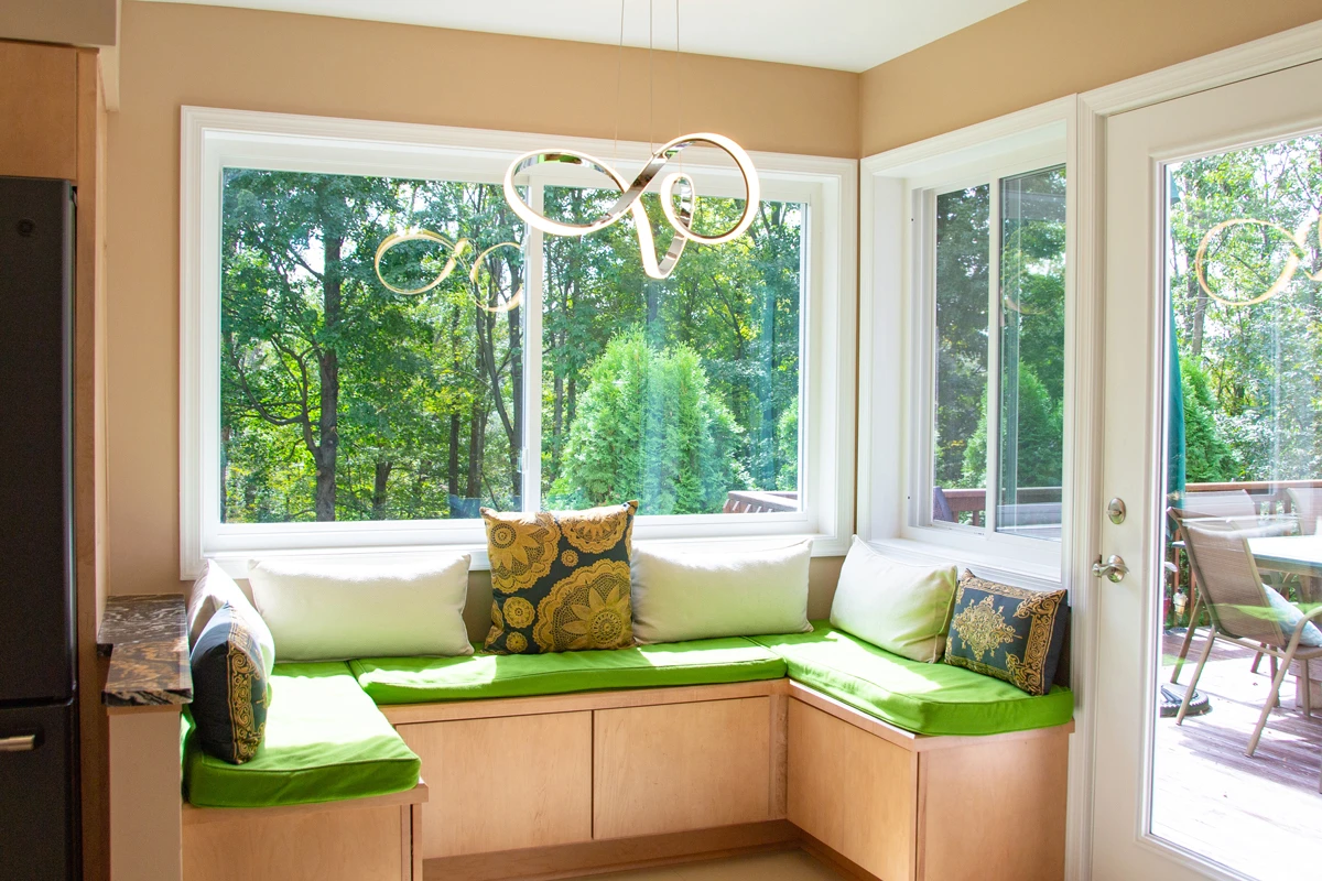 Warm modern kitchen remodel in South Abington Township, PA by Perez DBR