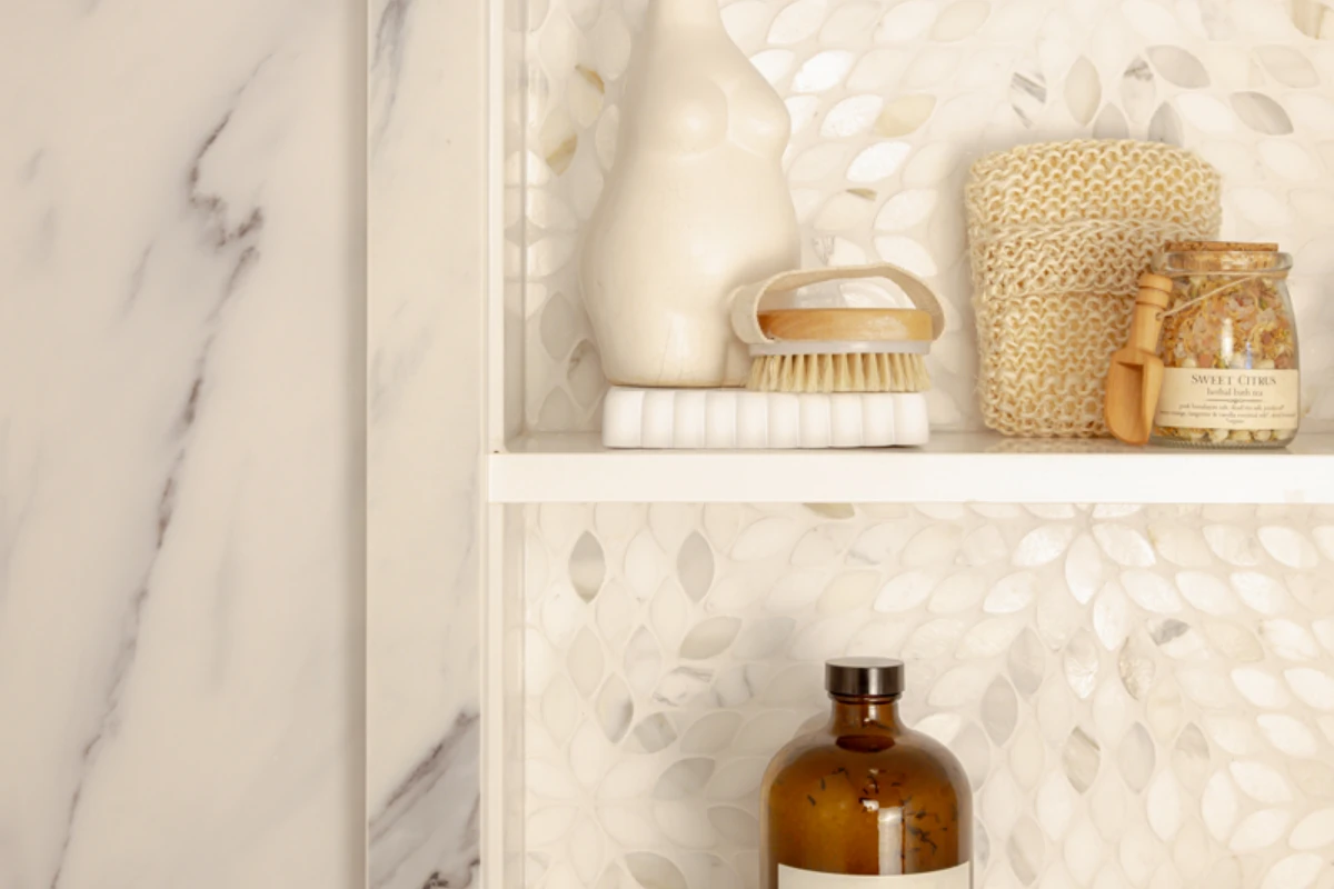 French-inspired spa master bathroom in Newton Ransom, PA
