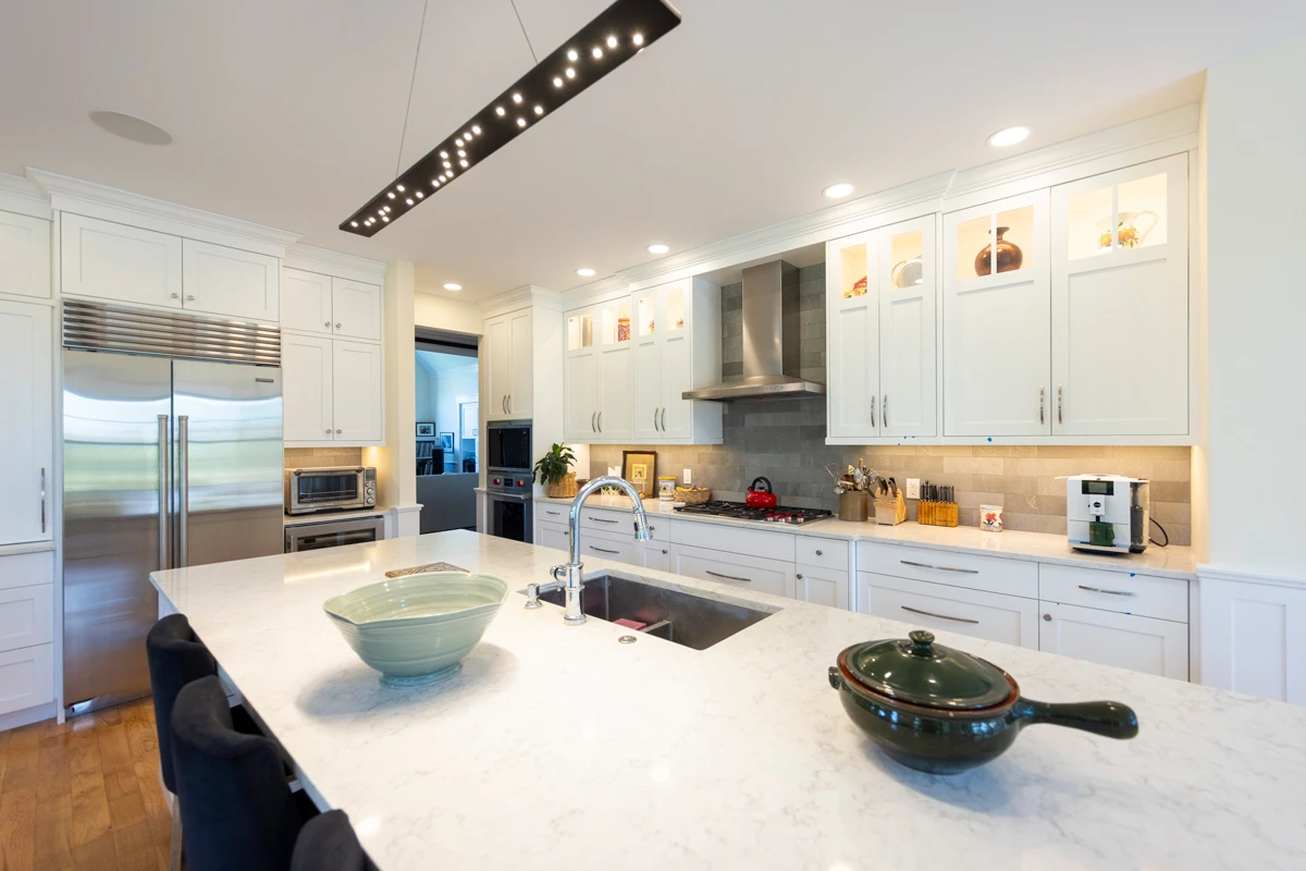 Custom cabinetry by Dave Verdetto in a Waverly, PA new construction home