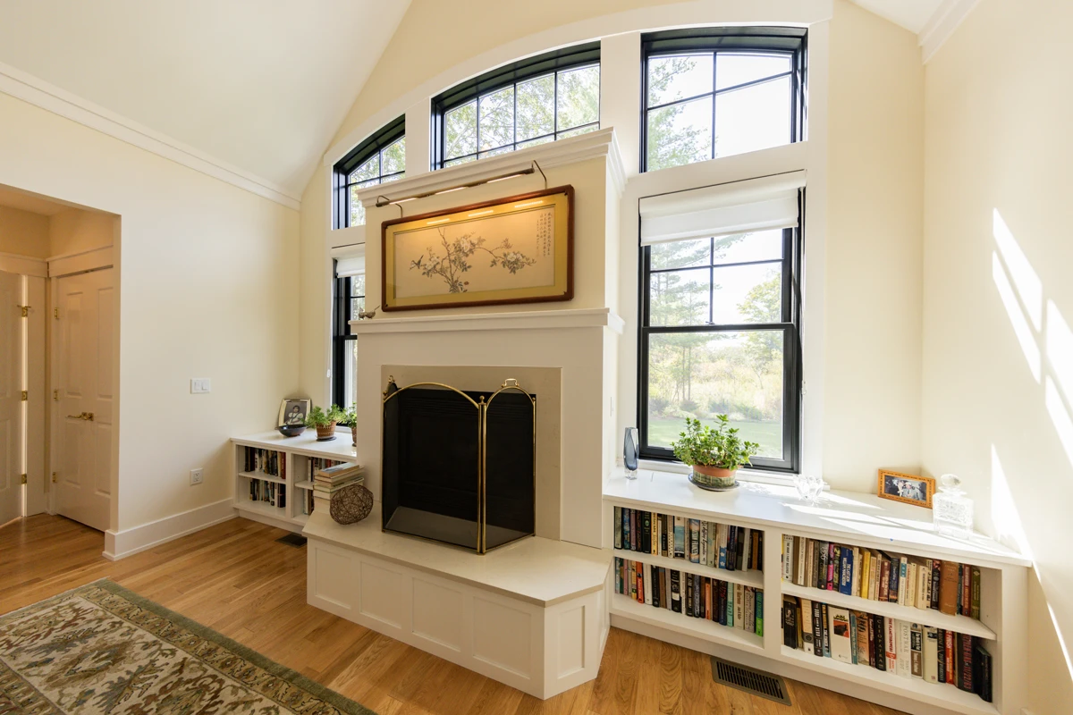 Layered millwork and modern finishes in a Waverly, PA home