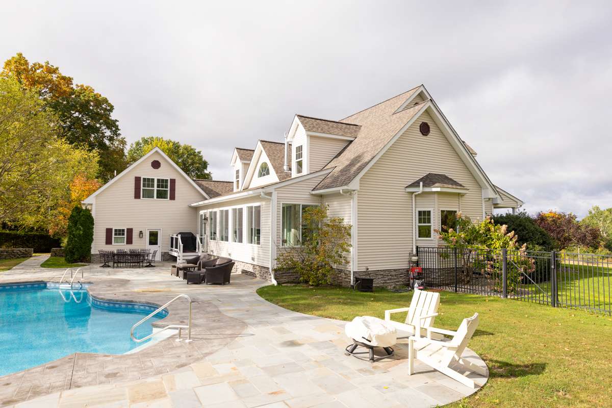Updated exterior with matched shutters and trim in Clarks Summit, PA