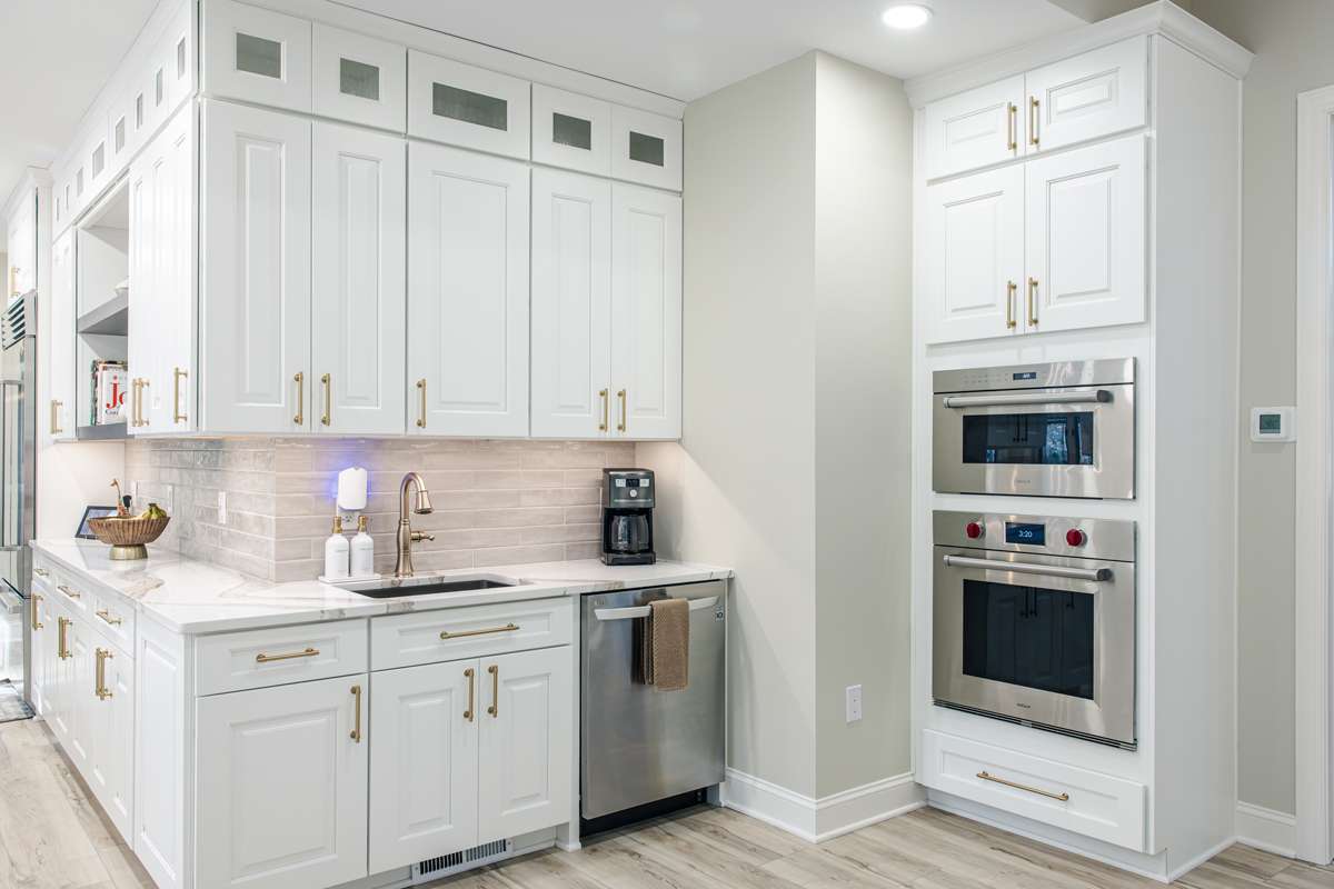 Kitchen expanded into adjacent room in Mountain Top, PA