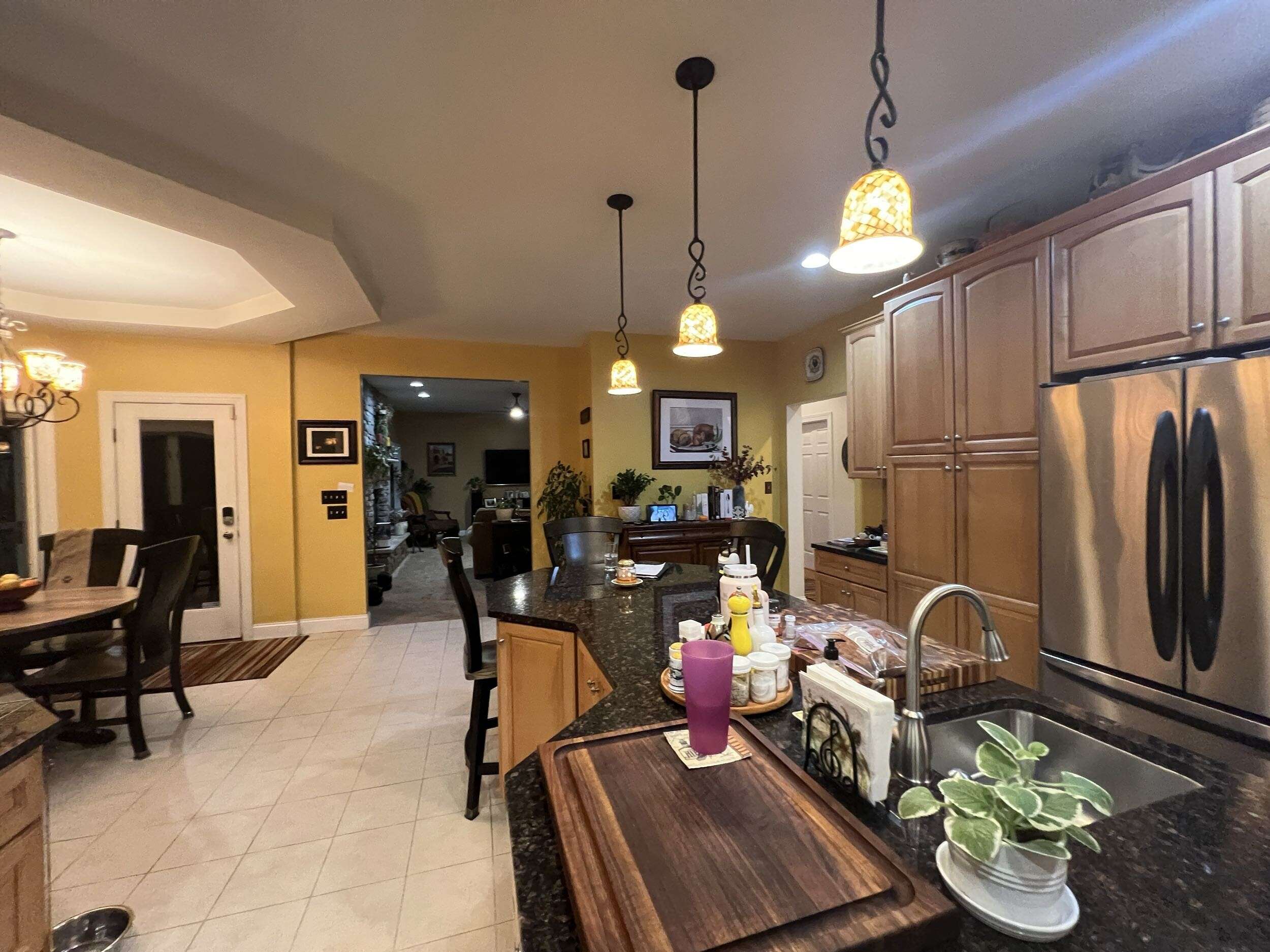Dated kitchen finishes before remodel in Mountain Top, PA