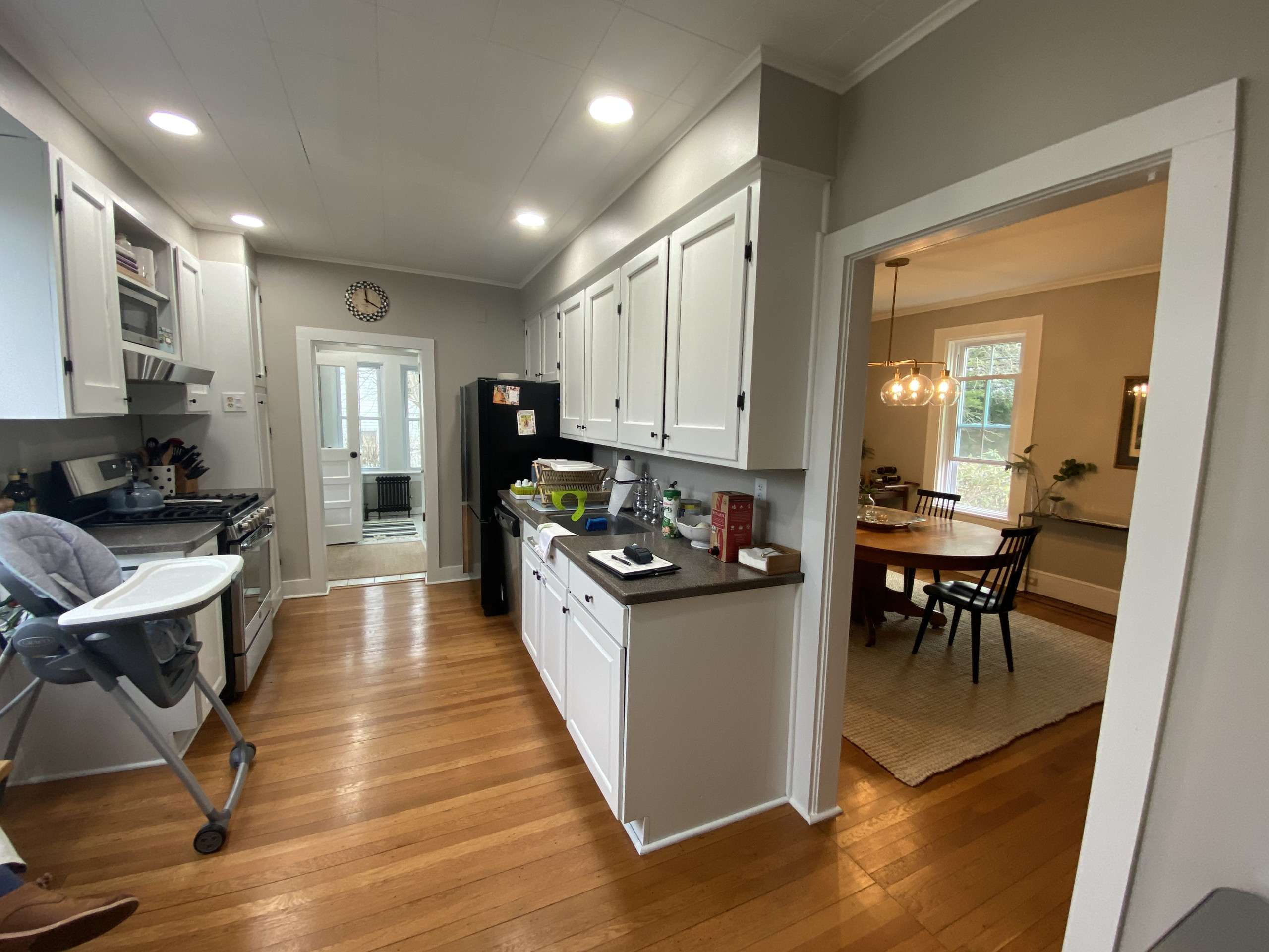 Original kitchen cabinets before remodel in Clarks Green, PA