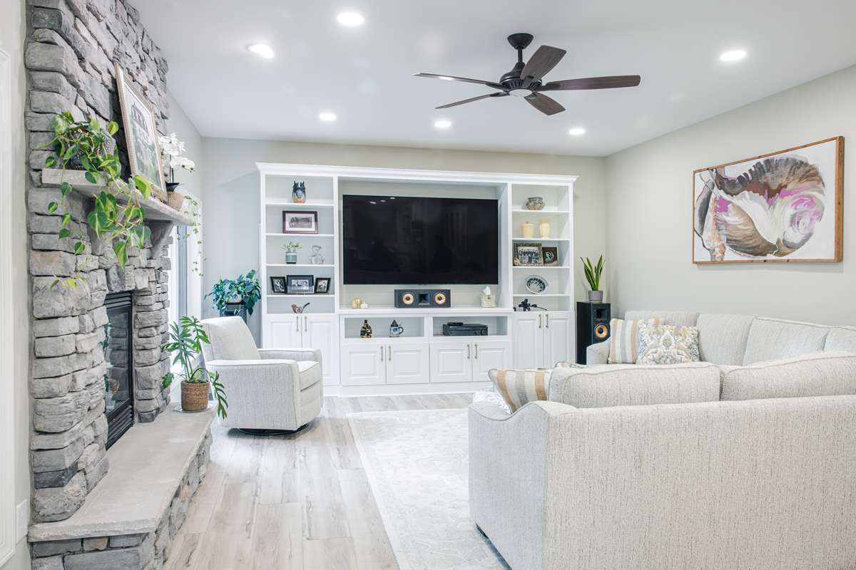 Open living area remodel in Mountain Top, PA by Perez DBR